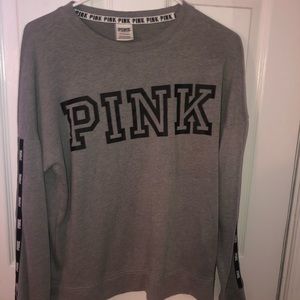 PINK grey sweatshirt